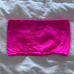 Highlighter pink Anthropologie tube top S/M